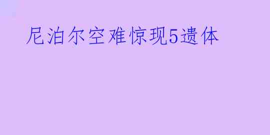 尼泊尔空难惊现5遗体